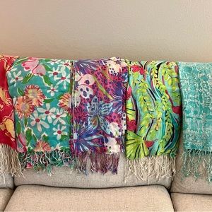 Lilly Pulitzer 5 Murfee scarf bundle #1